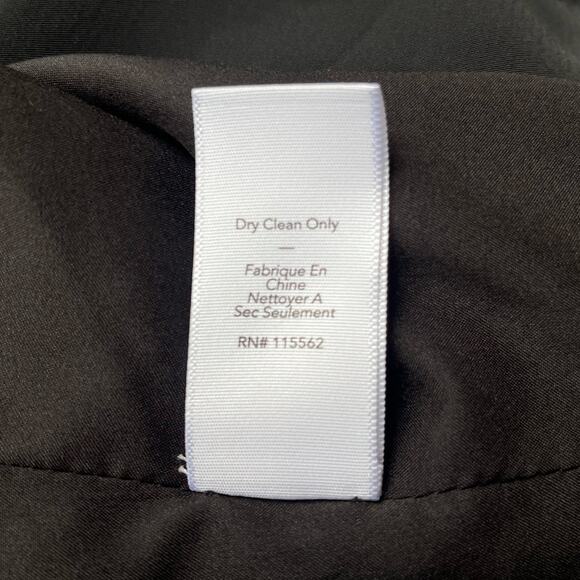 Elizabeth and James Black Sleeveless Sheer Silk Trim Blouse Crop Top - Large - Picture 11 of 12